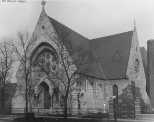 New England Church, 19 W. Delaware Place, Chicago, ca. 1870